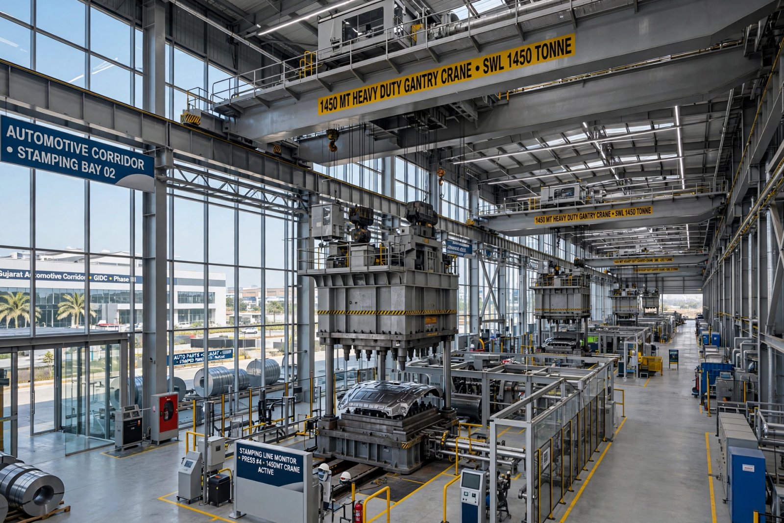 Heavy Crane Gantry Fabrication - 45 Ton Capacity